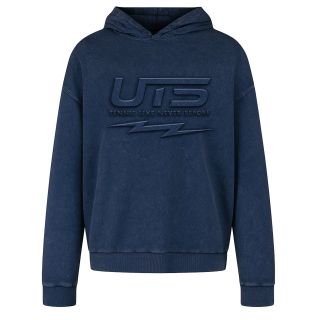 Sweat Capuche BLEU Logo Embosse
